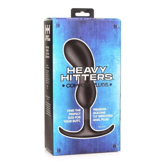 Черный массажер простаты с утяжелителями Premium Silicone Weighted Prostate Plug Large - 18,8 см. Черный массажер простаты с утяжелителями Premium Silicone Weighted Prostate Plug Large - 18,8 см.