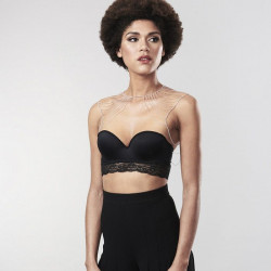 Серебристое украшение на плечи Magnifique Metallic Chain Shoulders & Back Jewelry Серебристое украшение на плечи Magnifique Metallic Chain Shoulders & Back Jewelry