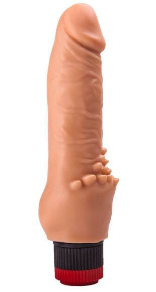 Гелевый вибратор с шипиками для массажа клитора - 17,8 см. Гелевый вибратор с шипиками для массажа клитора - 17,8 см.