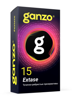 Презервативы анатомической формы с точечной и ребристой структурой Ganzo Extase - 15 шт. Презервативы анатомической формы с точечной и ребристой структурой Ganzo Extase - 15 шт.