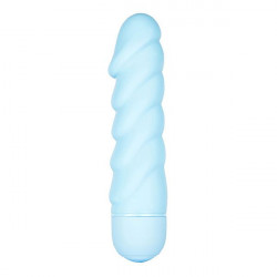 Голубой вибратор со спиралевидным рельефом SEE YOU FLEXIBLE - 15 см. Голубой вибратор со спиралевидным рельефом SEE YOU FLEXIBLE - 15 см.
