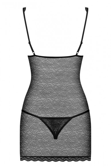 Соблазнительная сорочка из двух видов материала Соблазнительная сорочка из двух видов материала