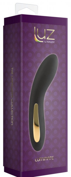 Черный вибромассажёр Luminate Vibrator - 17 см.