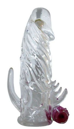 Закрытая прозрачная вибронасадка на пенис Crystal Sleeve Vibe - 12 см. Закрытая прозрачная вибронасадка на пенис Crystal Sleeve Vibe - 12 см.