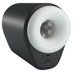 Черный автоматический вибромастурбатор Dj Girl