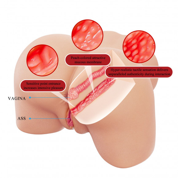 Телесный мастурбатор Julia с 2 любовными тоннелями Телесный мастурбатор Julia с 2 любовными тоннелями