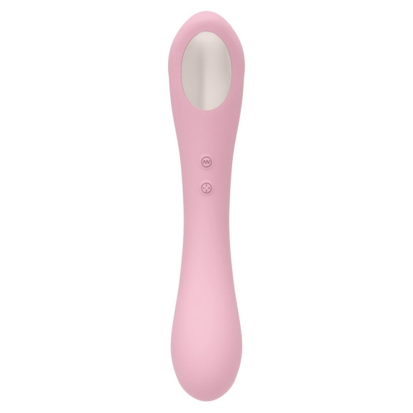 Нежно-розовый двусторонний стимулятор Daisy Massager - 20,2 см.
