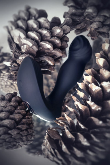 Черный вибростимулятор простаты Mounto с пультом ДУ - 12,5 см. Черный вибростимулятор простаты Mounto с пультом ДУ - 12,5 см.