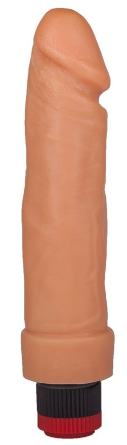 Гелевый вибратор телесного цвета - 20,5 см. Гелевый вибратор телесного цвета - 20,5 см.
