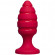 Красная анальная пробка The Blast - 11,9 см.
