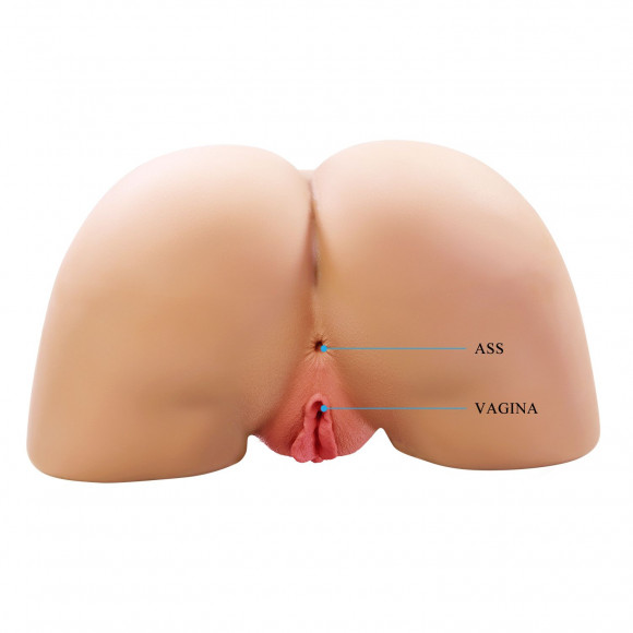 Телесный мастурбатор Olivia с 2 любовными отверстиями