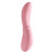 Розовый вибростимулятор Appetency Licking Tongue Vibe - 16,5 см.