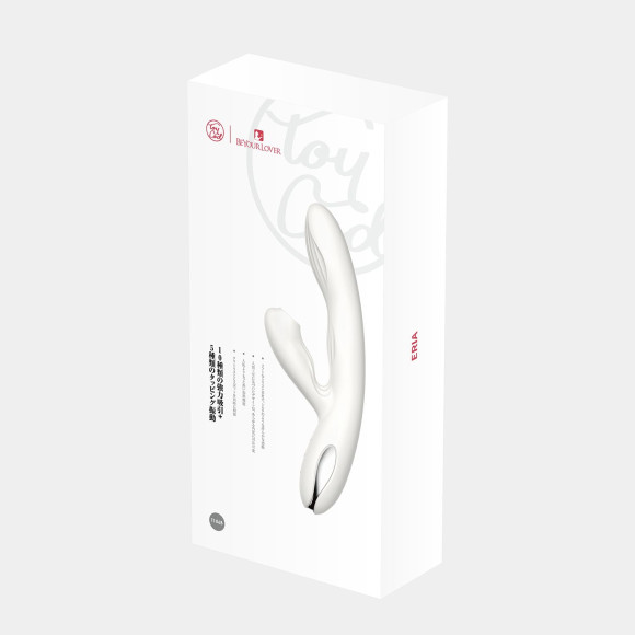 Белый вибратор-кролик Eria с вакуумной стимуляцией, функцией tapping и нагревом - 21,5 см. Белый вибратор-кролик Eria с вакуумной стимуляцией, функцией tapping и нагревом - 21,5 см.