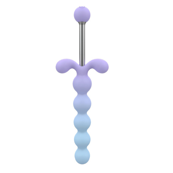 Анальная ёлочка с вибрацией Youivic - 16,4 см.